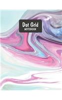 Dot Grid Notebook: Elegant Marble Swirl Dotted Notebook Paper 8.5 X 11, Bullet Journal - Dot Grid Journal Graphing Pad Drawing And Taking Notes