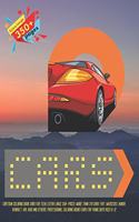 Cartoon Coloring Book Cars for teen. Extra Large 350+ pages. More than 170 cars