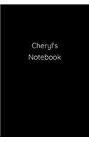 Cheryl's Notebook: Notebook / Journal / Diary - 6 x 9 inches (15,24 x 22,86 cm), 150 pages.