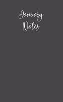 January Notes