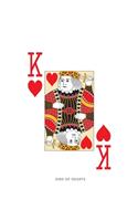 King Of Hearts: Poker Card 5x5 Graph Paper Notebook With .20" x .20" Squares For Work, Home Or School. 7.5 x 9.25 Notepad Journal For Math, Science, Design Projects