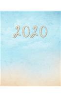 2020: 8"x10" Daily and Weekly Agenda Planner and Organizer V36