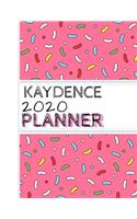 Kaydence: : 2020 Personalized Planner: One page per week: Pink sprinkle design