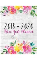 2018 - 2020 Three Year Planner: Monthly Calendar, 36 Months Schedule Task Organizer for Your School, Jobs, Appointment, etc.(1 Time Management Planner)