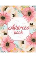 Address Book: Pretty Floral Watercolor - Large Address Book - For Record Over 300+ Contact to Sign in With Name, Addresses, Mobile, Birthday, Email, Social Media(3 Large Print Address Book)