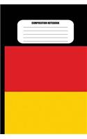 Composition Notebook: German Flag (100 Pages, College Ruled)