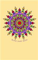 Blank Diary book: 5 x 8, 80 Pages, Unique Mandala Designs for Cover, Blank book, Recipe, Planner, Journal to Write in Classic Notebook Ruled Diary for Men Women Write
