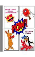 Blank Comic Book Sketchbook