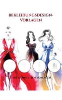 Modedesign Zeichenbuch (mit gemischten Vorlagen)