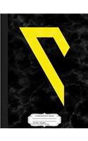 V Is for Voluntary Symbol Volunteerism Composition Notebook: College Ruled 93/4 X 71/2 100 Sheets 200 Pages for Writing