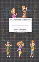 Graph Paper Notebook: 1/2 Inch Square Grid Blank Quad Ruled Math and Science Composition Notebooks for College Students