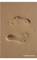 Footprints in the Sand: 6"x 9"dot Grid Journal, Work Book, Planner, Dotted Notebook, Bullet Grid Journal, Diary,100 Pages (Volume 3)