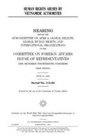 Human rights abuses by Vietnamese authorities
