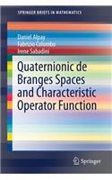 Quaternionic de Branges Spaces and Characteristic Operator Function