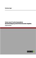 Voice over IP unter besonderer Berücksichtigung sicherheitsrelevanter Aspekte