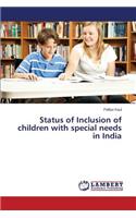 Status of Inclusion of children with special needs in India