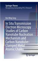 In Situ Transmission Electron Microscopy Studies of Carbon Nanotube Nucleation Mechanism and Carbon Nanotube-Clamped Metal Atomic Chains