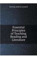 Essential Principles of Teaching Reading and Literature: (English)