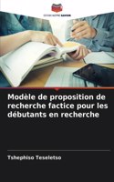 Modèle de proposition de recherche factice pour les débutants en recherche