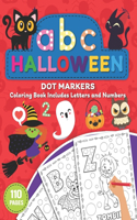 Halloween Dot Marker Coloring Book Includes Letters and Numbers