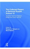 The Collected Papers of Bertrand Russell, Volume 15