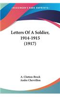 Letters Of A Soldier, 1914-1915 (1917)