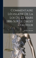 Commentaire Législatif De La Loi Du 22 Mars 1886 Sur Le Droit D'auteur