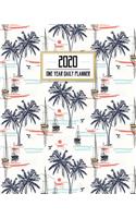 2020 One Year Daily Planner: Hawaii Cruising Sail Yacht Daily Weekly Monthly View Calendar Organizer Nifty One 1 Year Motivational Agenda Schedule with Vision Board, Habit Track