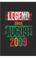 Legend Since August 2009