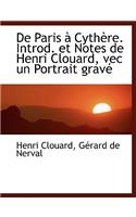 de Paris Cyth Re. Introd. Et Notes de Henri Clouard, Vec Un Portrait Grav