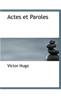 Actes Et Paroles: (French)