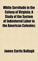 White Servitude in the Colony of Virginia; A Study of the System of Indentured Labor in the American Colonies;