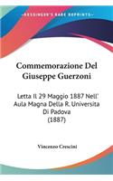 Commemorazione Del Giuseppe Guerzoni