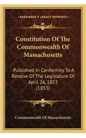 Constitution of the Commonwealth of Massachusetts