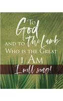 To God Palm Sunday Bulletin Large (Pkg of 50)