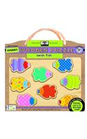 Green Start Swish Fish Chunky Wooden Puzzle: Earth Friendly Puzzles with Handy Carry & Storage Case: Earth Friendly Puzzles with Handy Carry & Storage Case