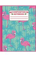 Pink Flamingo Composition Notebook