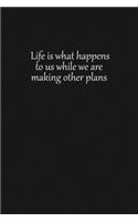 Life is what happens to us while we are making other plans