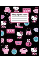 primary composition notebook: Hello kitty Primary Composition Half Page for drawing and other half for writing story -110 pages large (8.5" x 11" Notebook), Learn To Write and Dr
