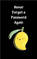 Never Forget A Password Again