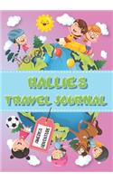 Hallie's Travel Journal: Personalised Awesome Activities Book for USA Adventures