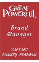 2020 & 2021 Two-Year Daily Planner - Best Gift For Brand Manager - Funny Appointment Book - Two Year Weekly Agenda Notebook For Managing Goals & Tasks: Logbook - Starts Month of January - 2 Calendar Years of Monthly Plans - Personal Day Log