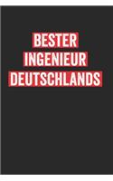 Bester Ingenieur Deutschlands: Notebook Notizbuch Register Karo Kariert Journal Din A5 120 Seiten Matheheft I Schulheft I Skizzenbuch I Tagebuch I Ideenbuch I Bester Ingenieur I B