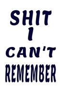 Shit I Can't Remember