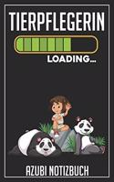 Tierpflegerin Loading... Azubi Notizbuch: 120 Seiten Kariert im Format A5 (6x9 Zoll) mit Soft Cover Glänzend.