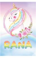 Rana: Want To Give Rana A Unique Memory & Emotional Moment? Show Rana You Care With This Personal Custom Named Gift With Rana's Very Own Unicorn Custom Na