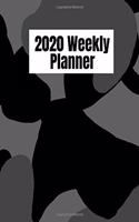 2020 Weekly Planner: Black And Gray Grey Camo Pattern January 2020 - December 2020, Weekly Calendar Agenda And Daily Schedule - Camouflage (8.5"x11")