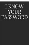 I Know Your Password