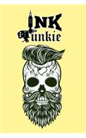 Ink Junkie TATTOO SKETCH NOTEBOOK: 6x9 inch book with creamy colored pages and templates to create tattoo sketches and add notes
