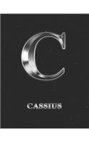 Cassius: 2 Year Weekly Planner with Note Pages (24 Months) - Silver Effect Personalized Custom Letter C Initial First Name - 2020 - 2021 - Week Planning - Mo